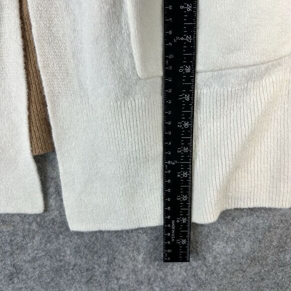 Madewell Sweater Large Cardigan Duster Kent Colorblock Wool Alpaca Timber - Picture 5 of 8